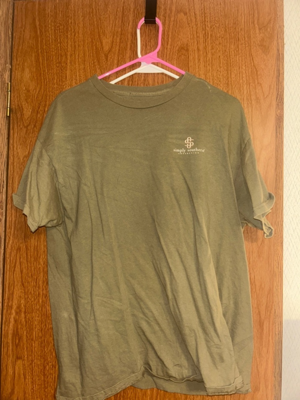 Simply Southern Olive Green Short Sleeve Crewneck Tee